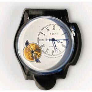 Tomi Watch New White Face Unique Mens Gift Set